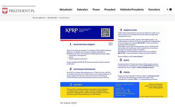 banner strony https://www.prezydent.pl/